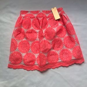Francesca’s lace and embroidered skirt size small.